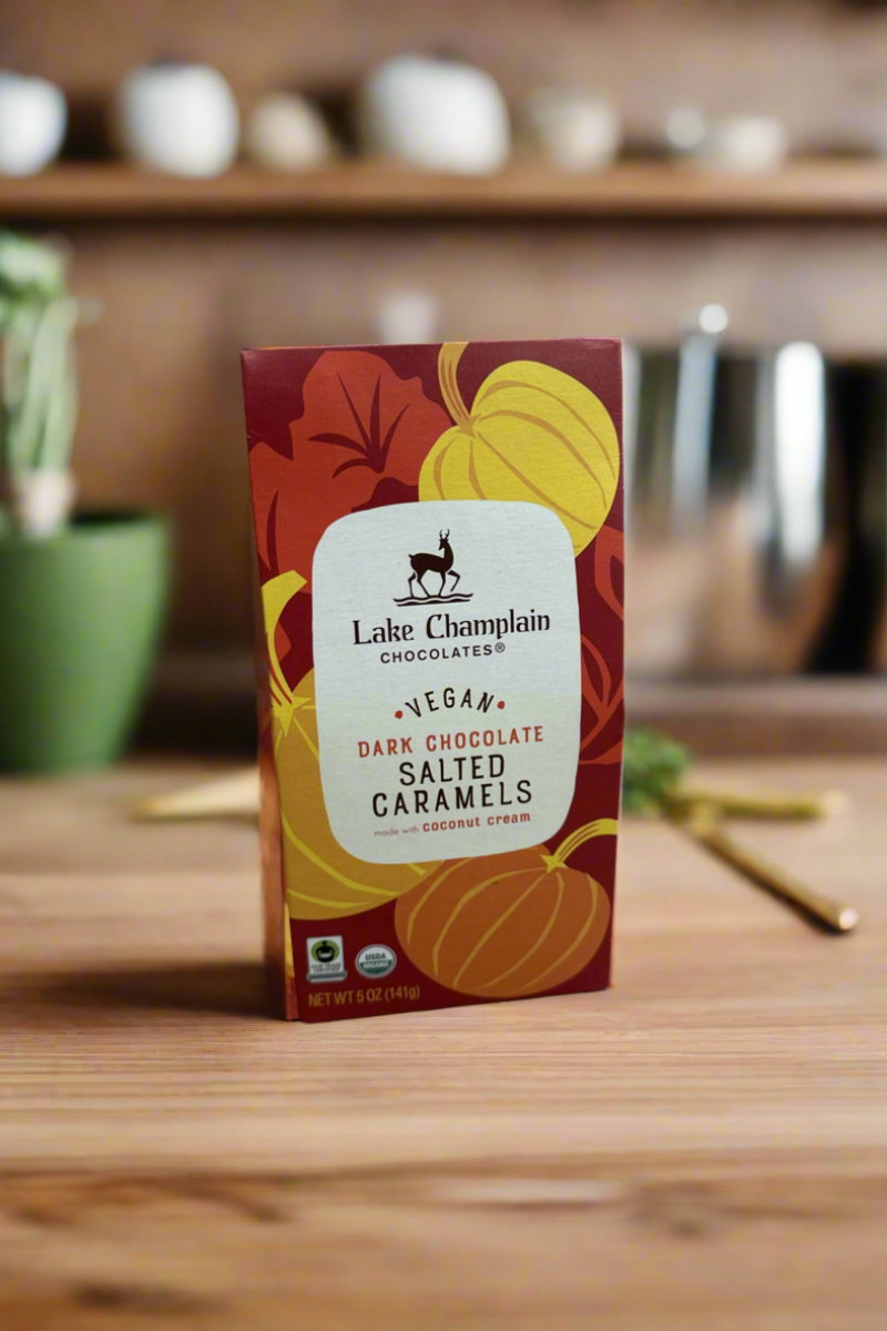 Lake Champlain Vegan Dark Chocolate Salted Caramel Pumpkins