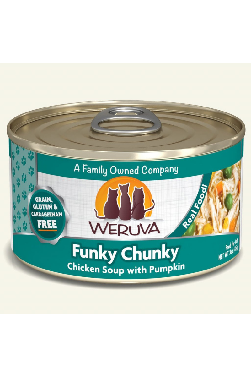 Weruva Classic Funky Chunky Chicken Soup with Pumpkin Canned Cat Food 3 oz