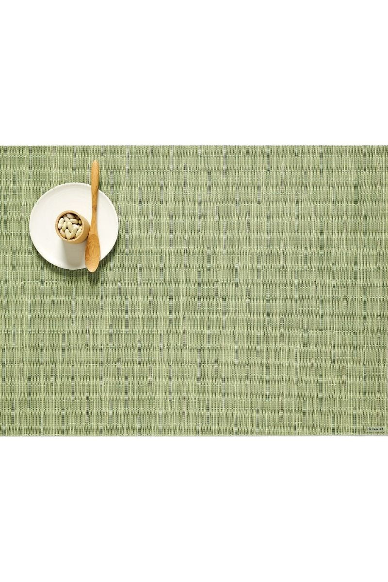 Chilewich Bamboo Placemat Rectangle 14"x19" Spring Green