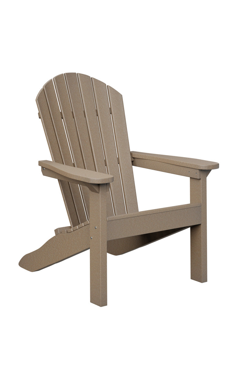 Berlin Gardens Comfo Back Adirondack Chair Weatherwood