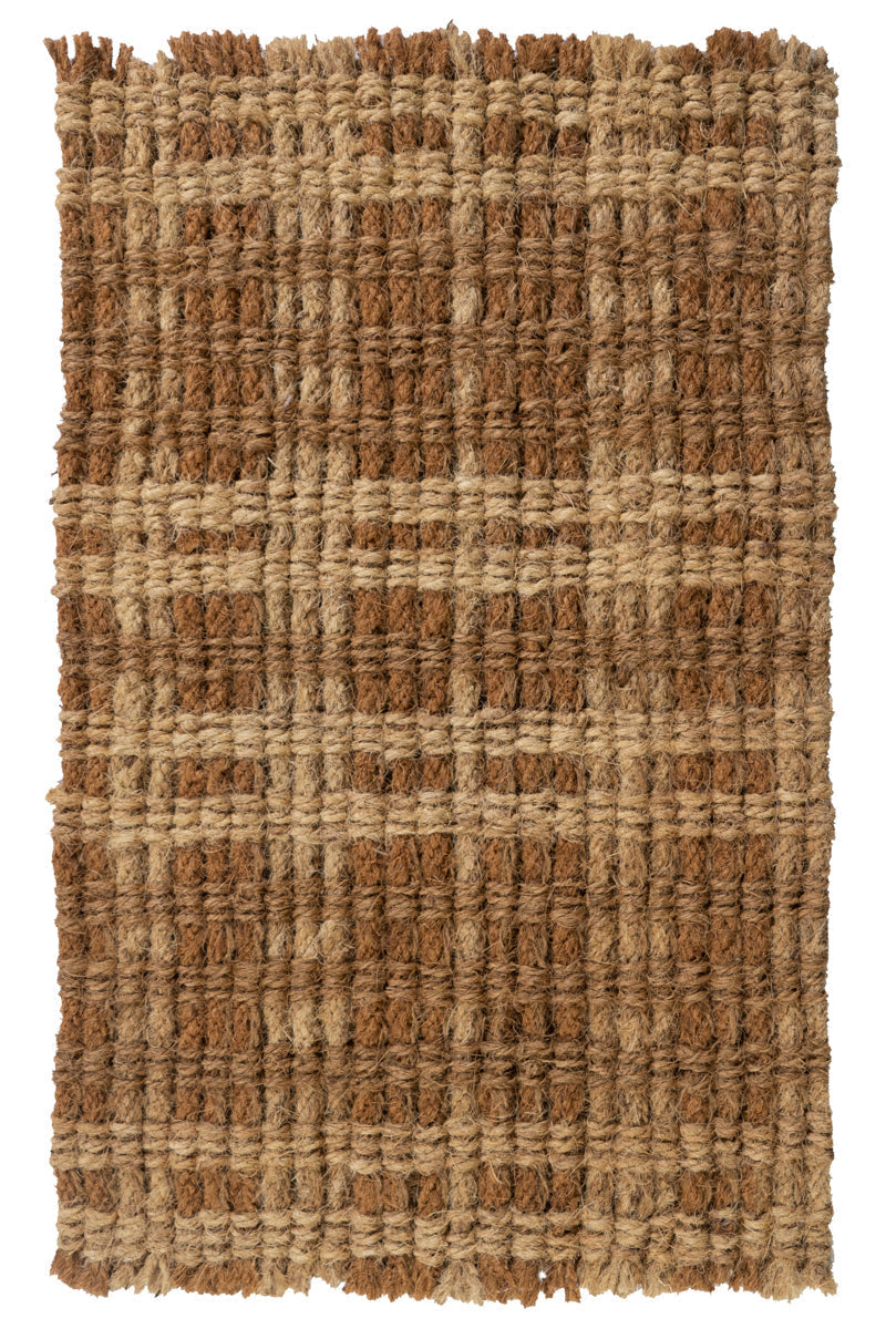 DOORMAT, PLAID WOVEN 18X30