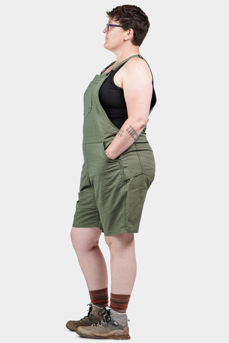 Dovetail Workwear Ultra Light Shortall Lichen Green Ripstop Size 10