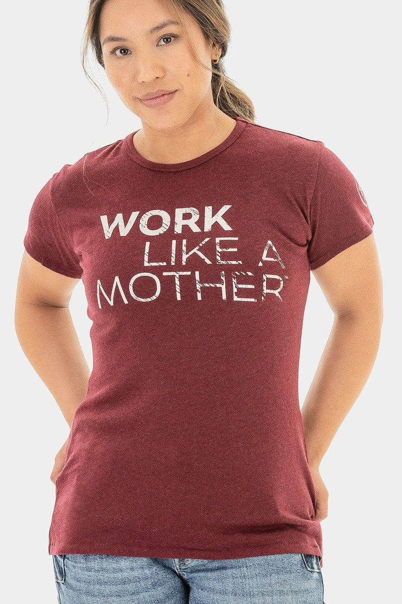 Dovetail Workwear Work Like a Mother Crew Neck Tee Elderberry Extra Large