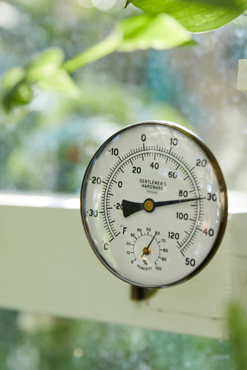 THERMOMETER, METAL WALL