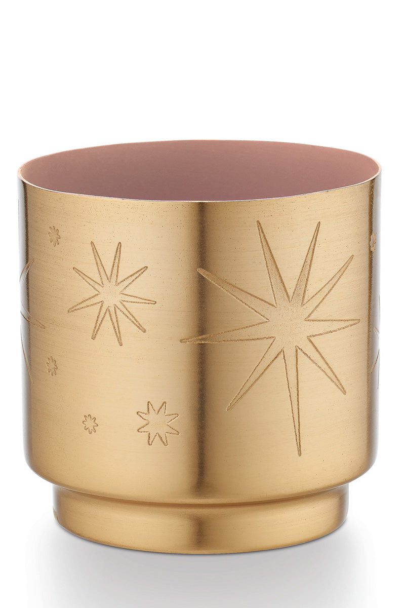 CANDLE, PINK PINE TINSEL