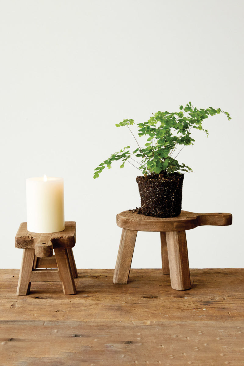 Square Wood Pedestal