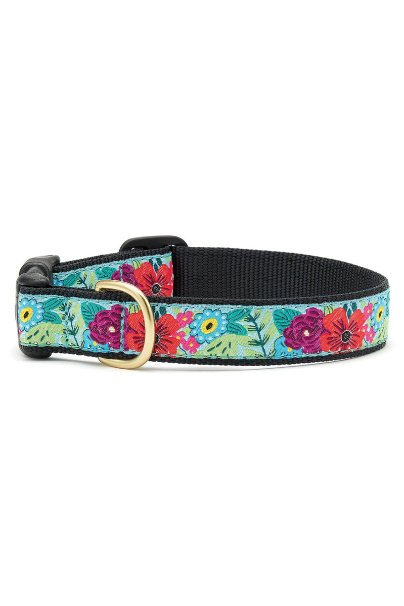 Up Country Flower Story Dog Collar Extra Small Narrow