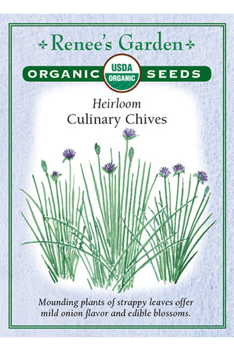 Renee's Garden Heirloom Culinary Chives Organic Seeds