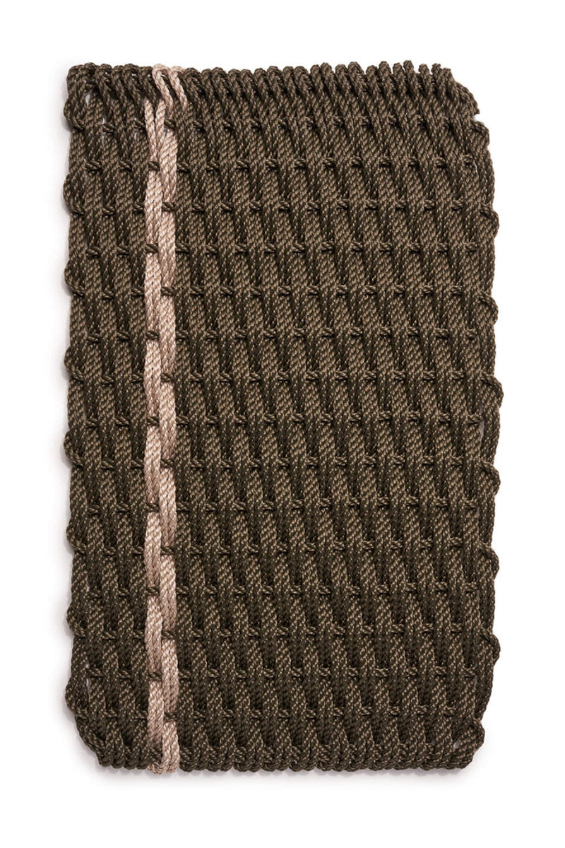 DOORMAT, ROPE SAND/SPRUCE STRI