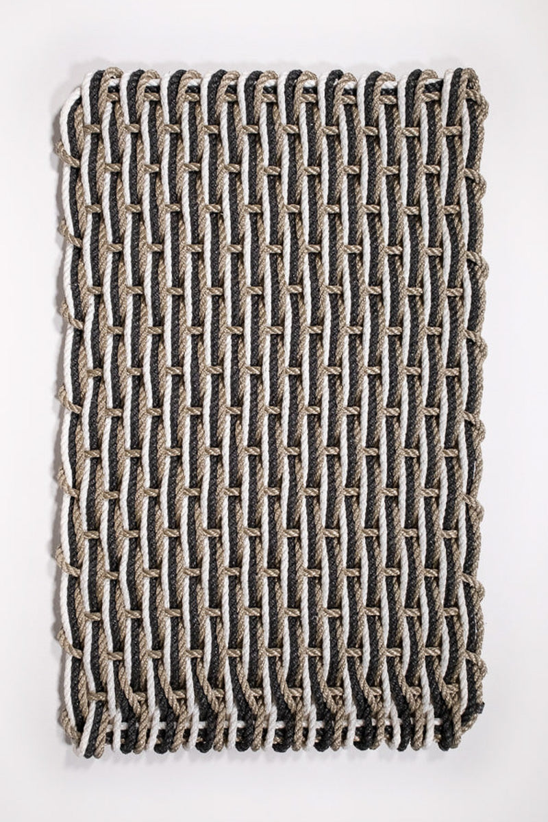 DOORMAT, ROPE SAND/CHAR/PEA SM