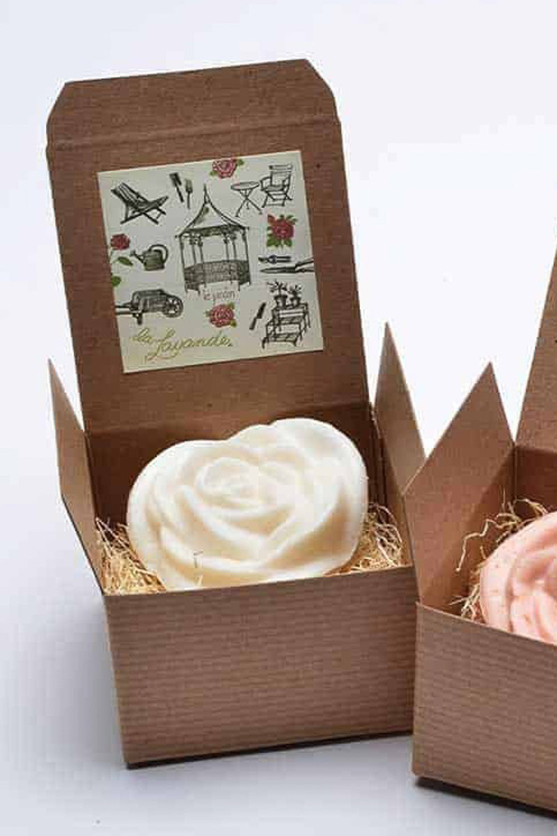 Gardenia Flower French Soap Gift Box