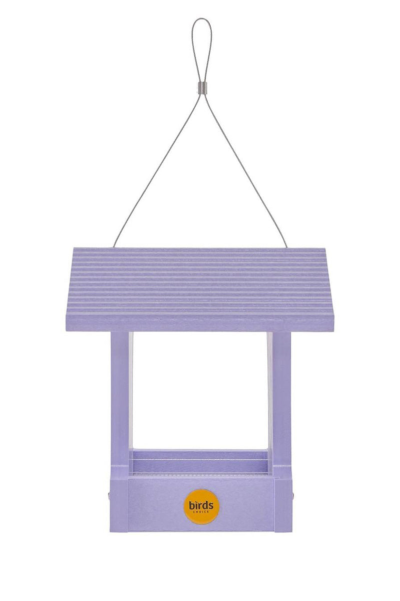 Birds Choice Small Hopper Bird Feeder in Purple Recycled Plastic