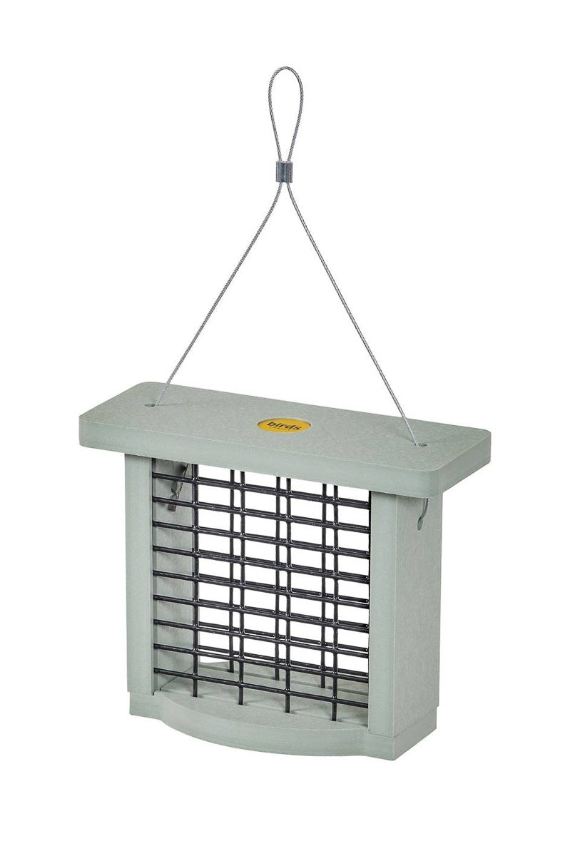 Birds Choice Suet Feeder for Single Cake Green Recycled Plastic