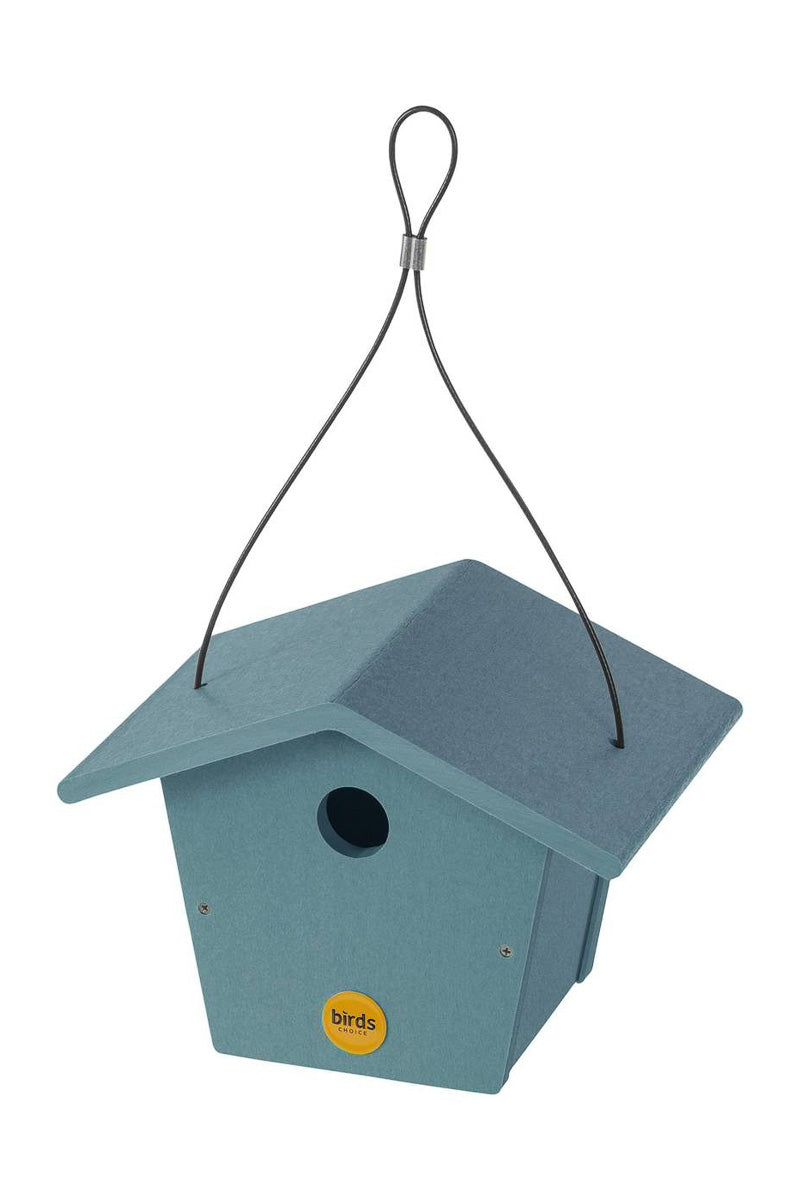 Birds Choice Wren House Blue Recycled Plastic