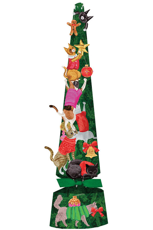 Caspari Cats Decorating Tree Pet Favors Cracker 1 Pack