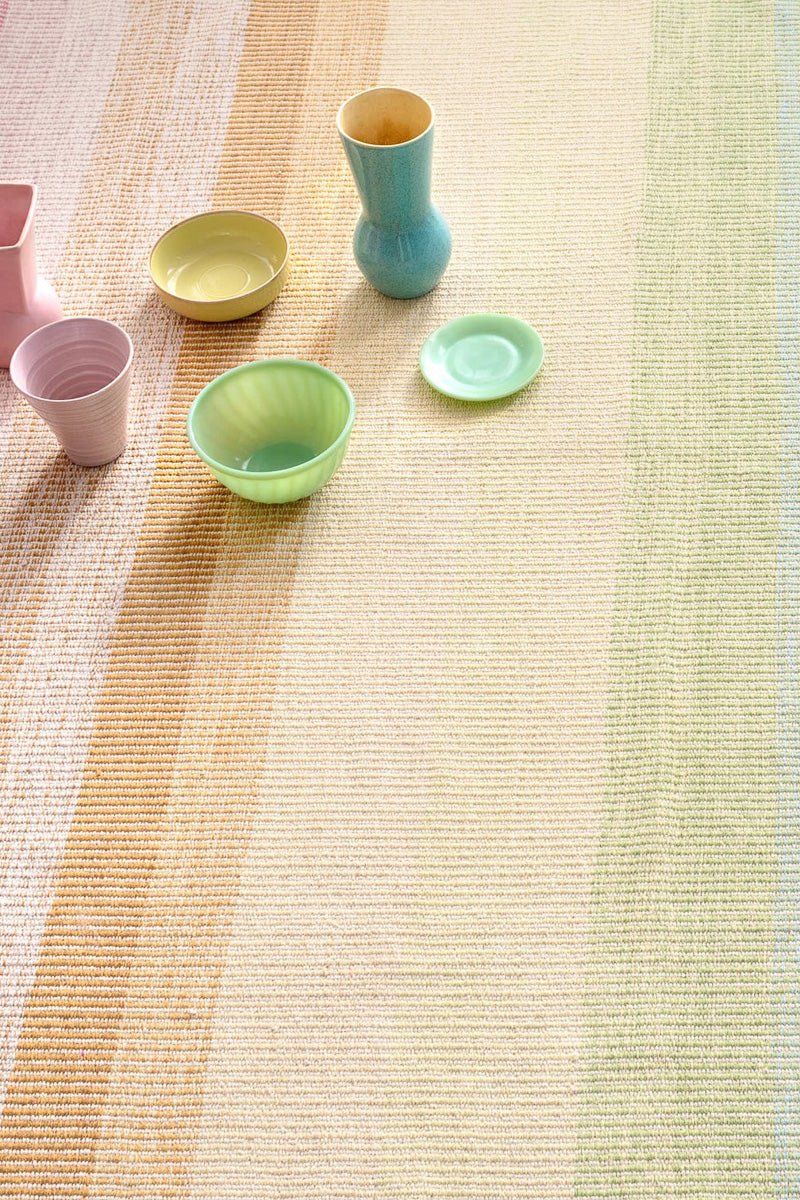 Dash & Albert Watercolor Horizon Handwoven Cotton Rug 2x3 Multi