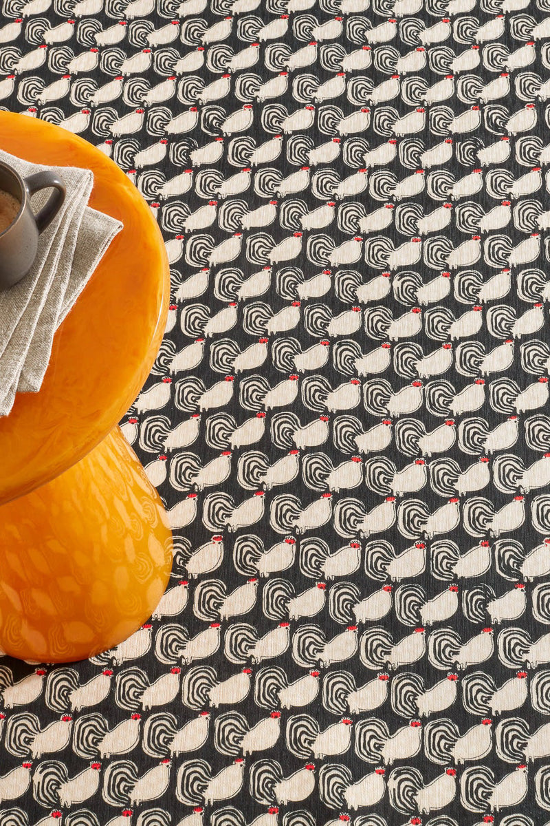 Dash & Albert Cockadoodledoo Machine Washable Rug 3'x 5' Multi