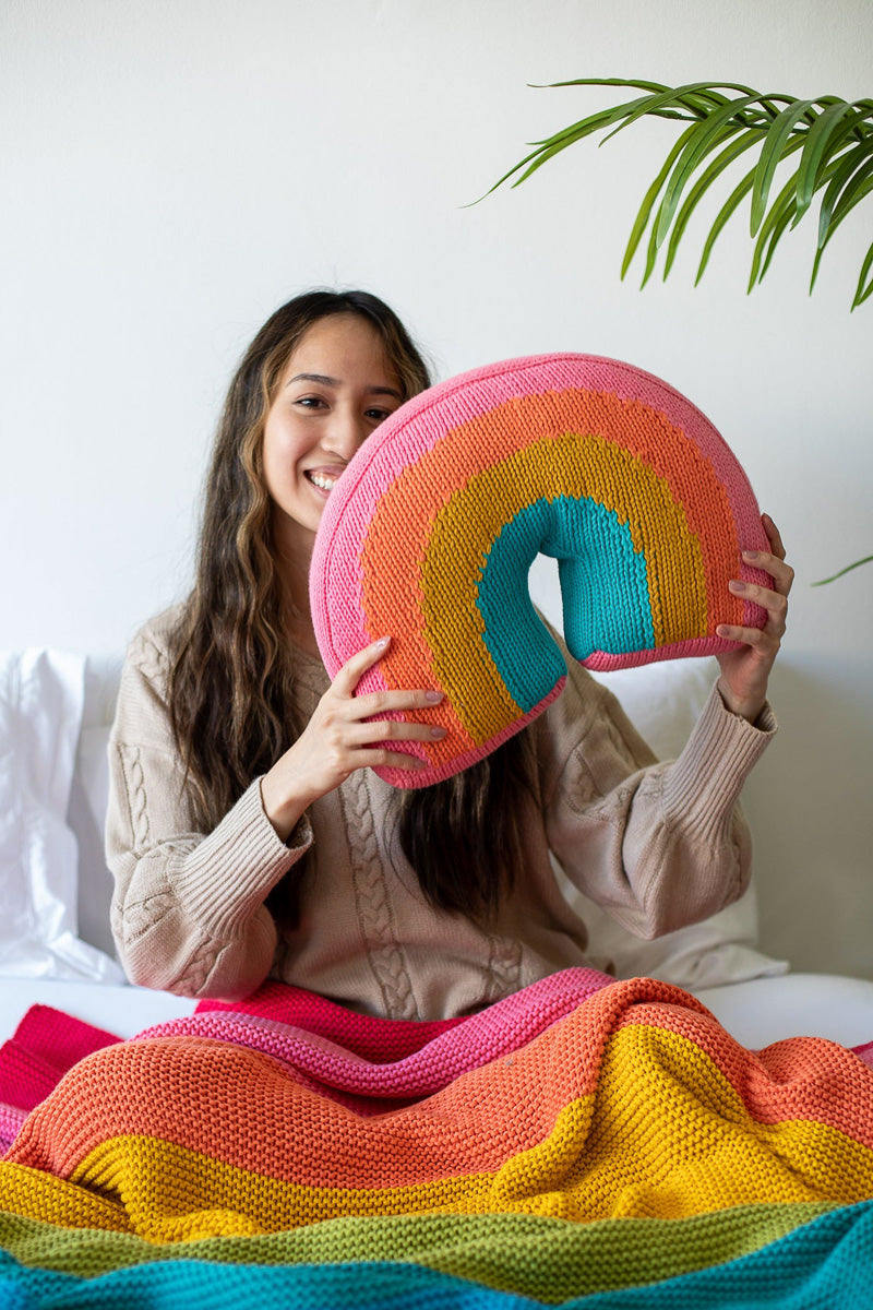 Pink Lemonade Pillow Rainbow