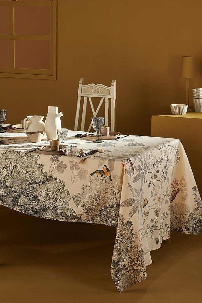Garnier-Thiebaut Monochrome Cotton & Linen Napkin 18" Fusain