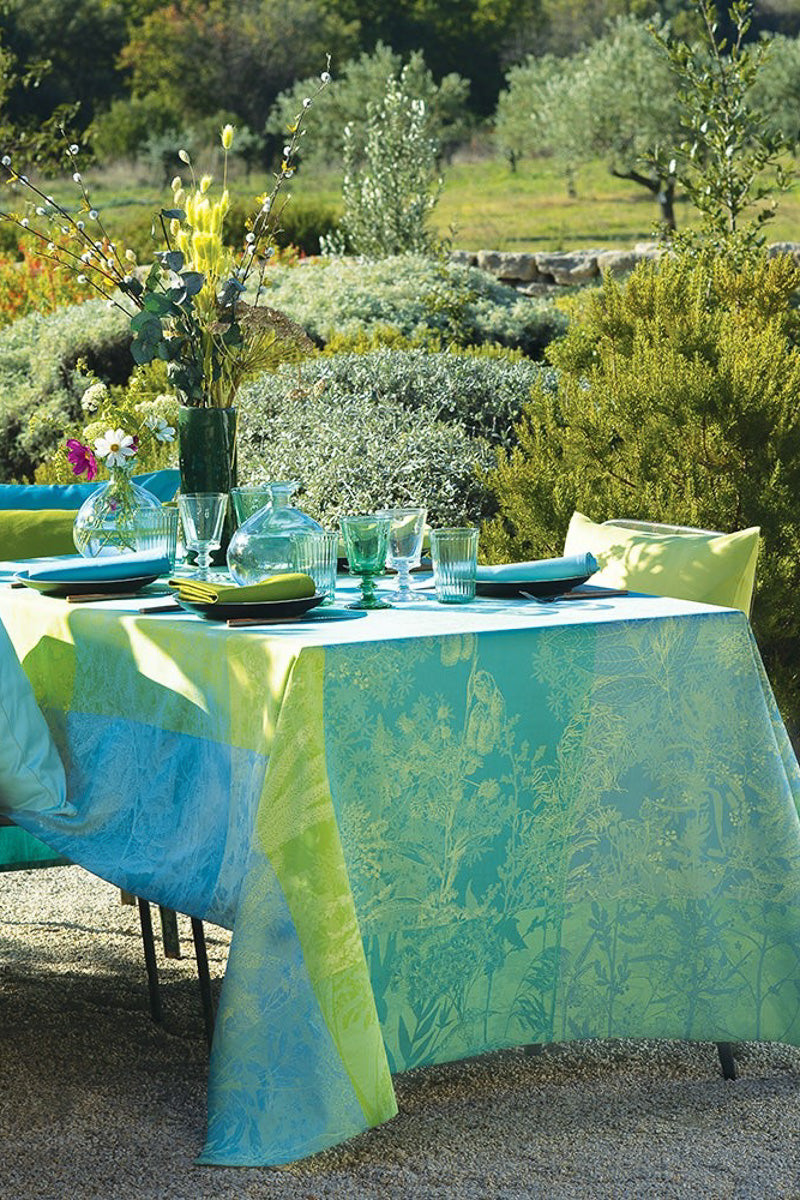 Garnier-Thiebaut Esprit Jardin Prairie Tablecloth 61" x 89"