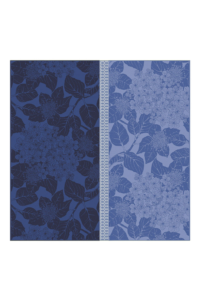 Garnier-Thiebaut Hortensias Orgnic Cotton Napkin 22" Bleu