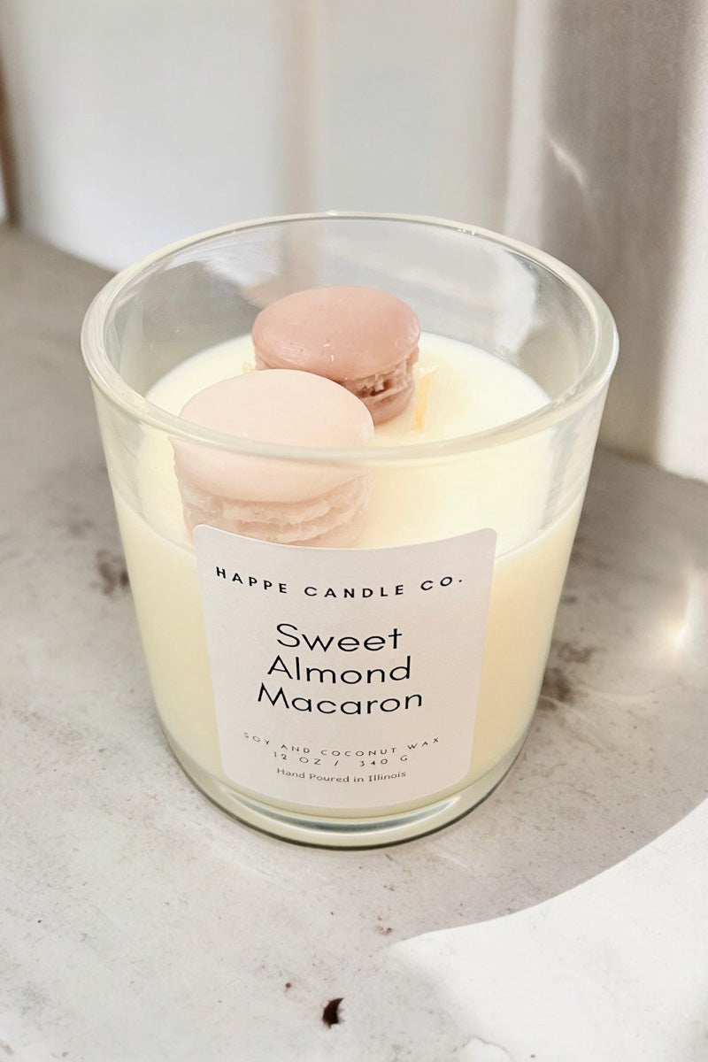 Happe Candle Co. Sweet Almond Macaron Candle
