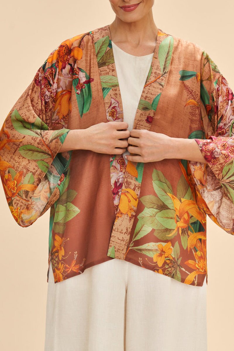 Powder Design Kimono Jacket Botany Bliss Taupe
