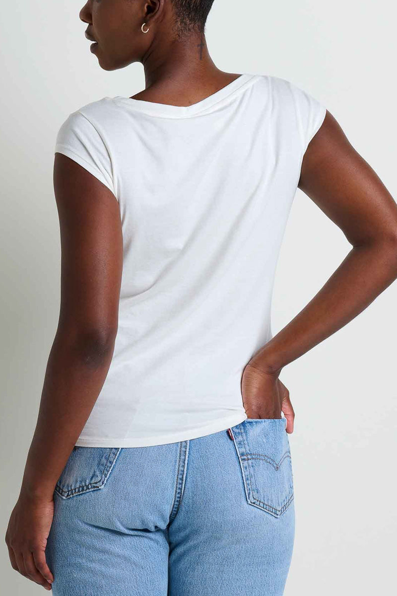 Toad & Co Women's Anza Short Sleeve Shirt Medium Egret