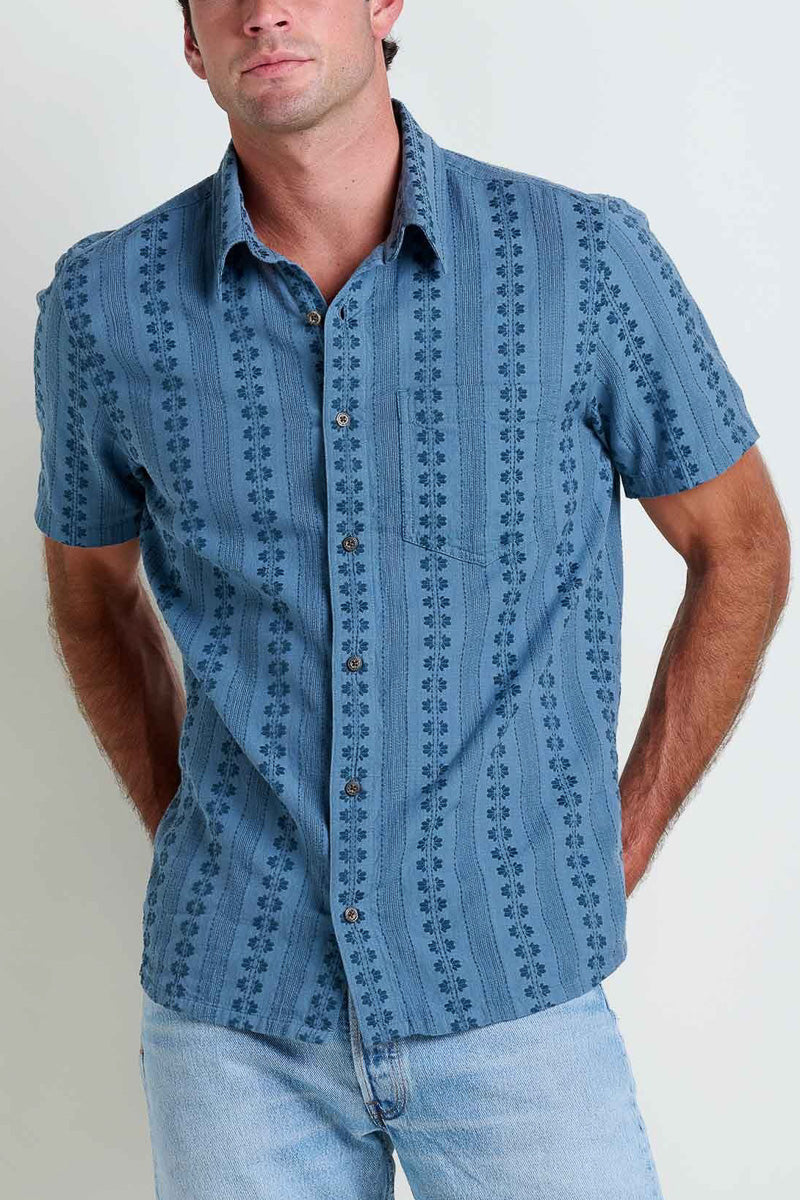 Toad & Co Men's Treescape Short Sleeve Shirt Extra Large North Shore