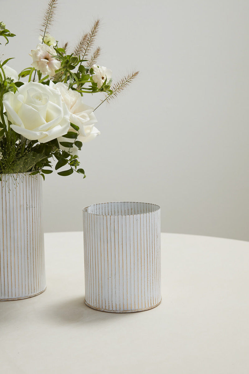 Whitewashed Norah Vase 4.5"x5.5"
