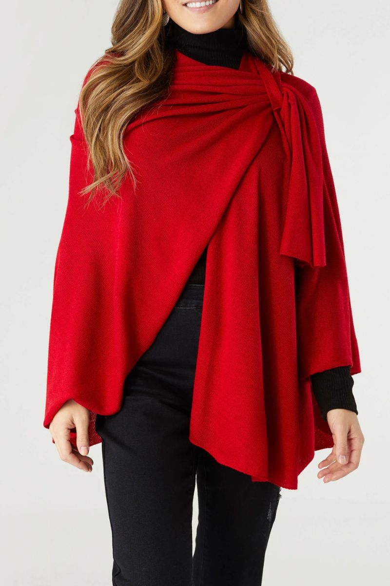 Kiara Pull Thru Wrap Red