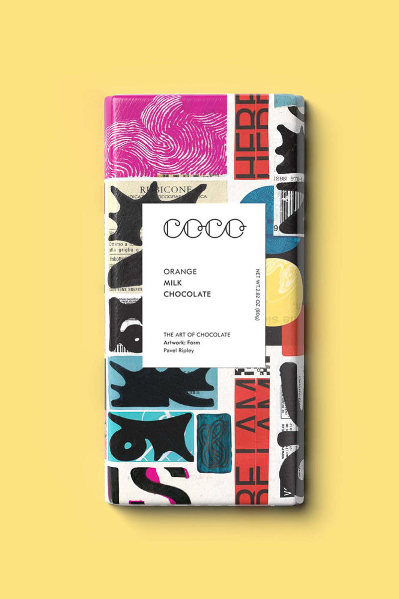 COCO Chocolatier Orange Milk Chocolate Bar
