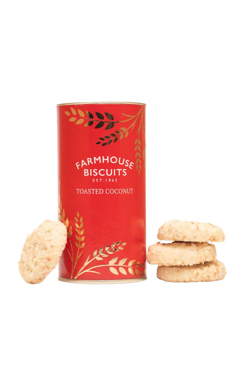 Farmhouse Biscuits Purple & Gold Toasted Coconut Tube