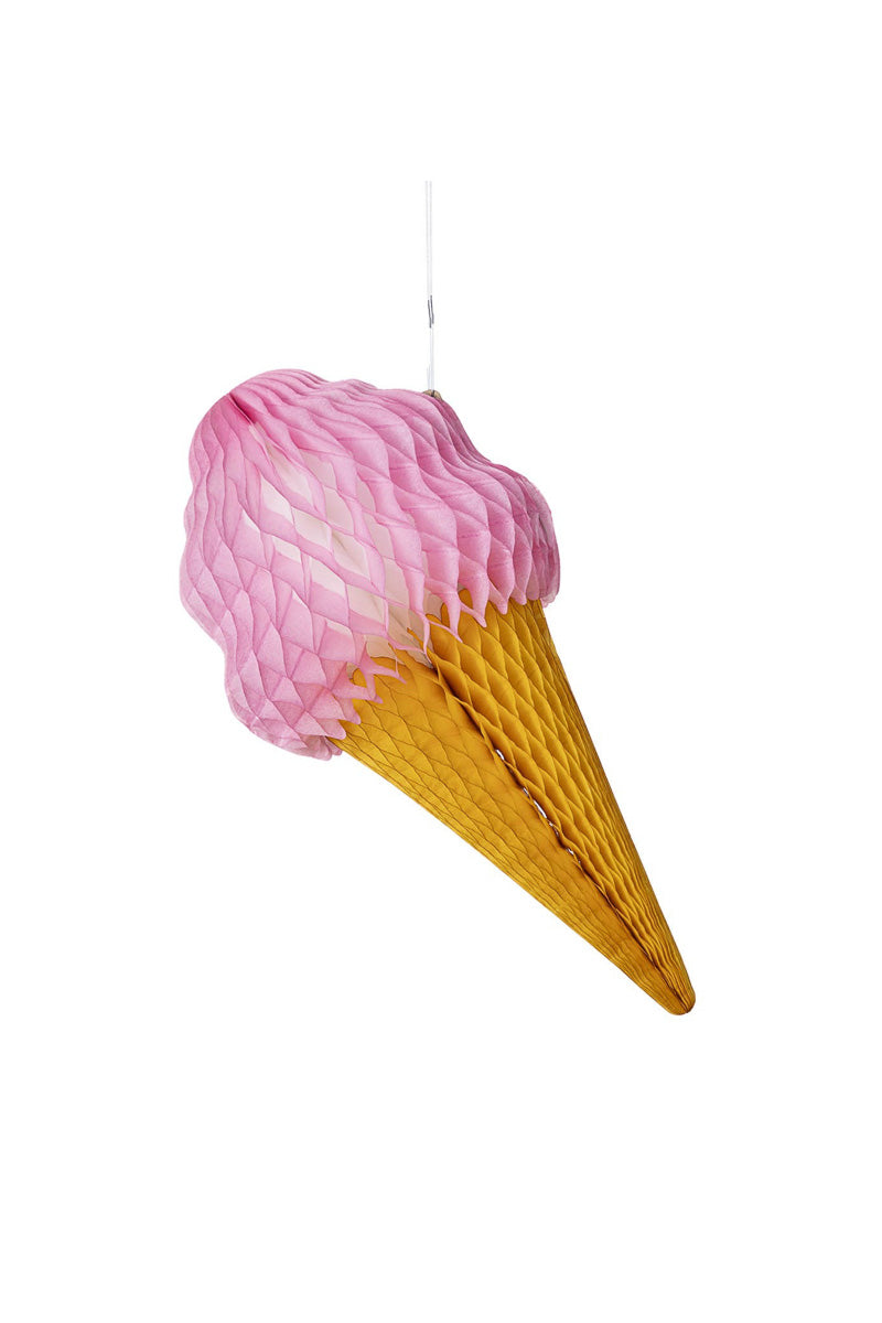 Hester & Cook Medium Hanging Strawberry Ice Cream Cone