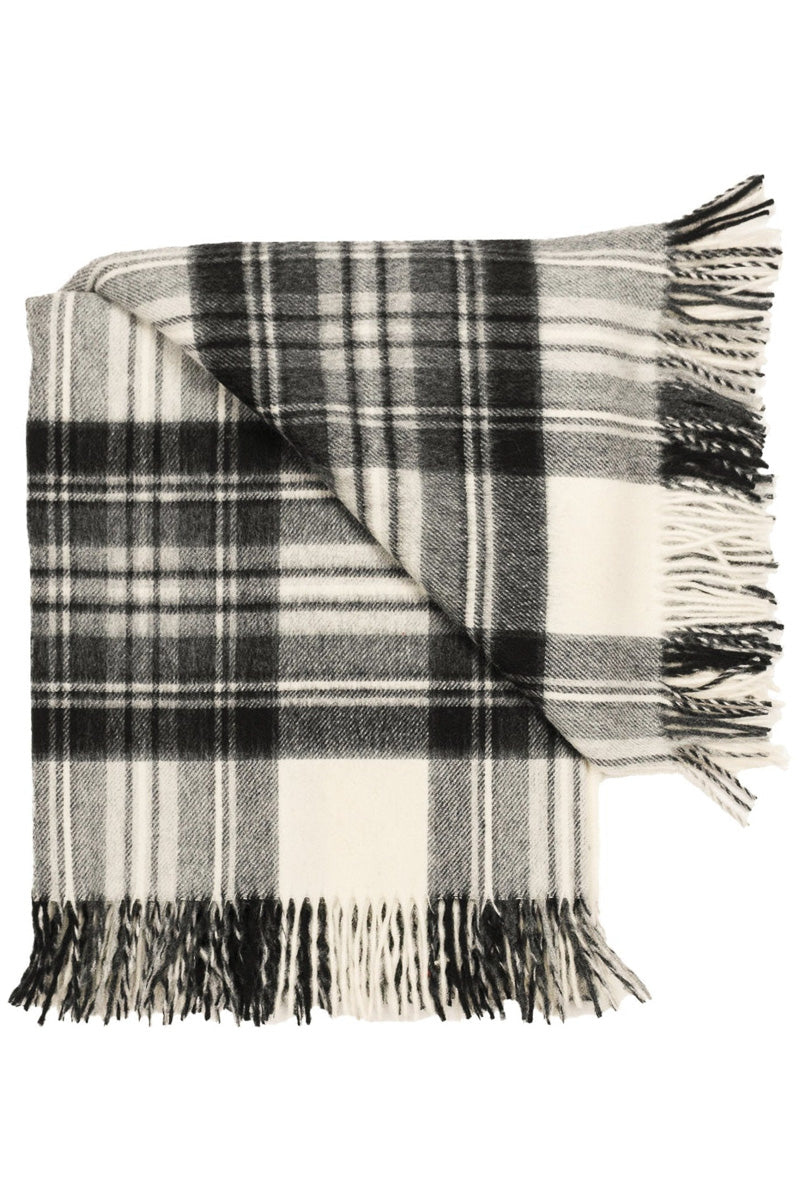 THROW TARTAN M/WL DRS GRY STEW