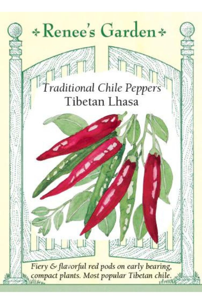 Renee's Garden Traditional Chile Pepers Tibetan Lhasa Seeds