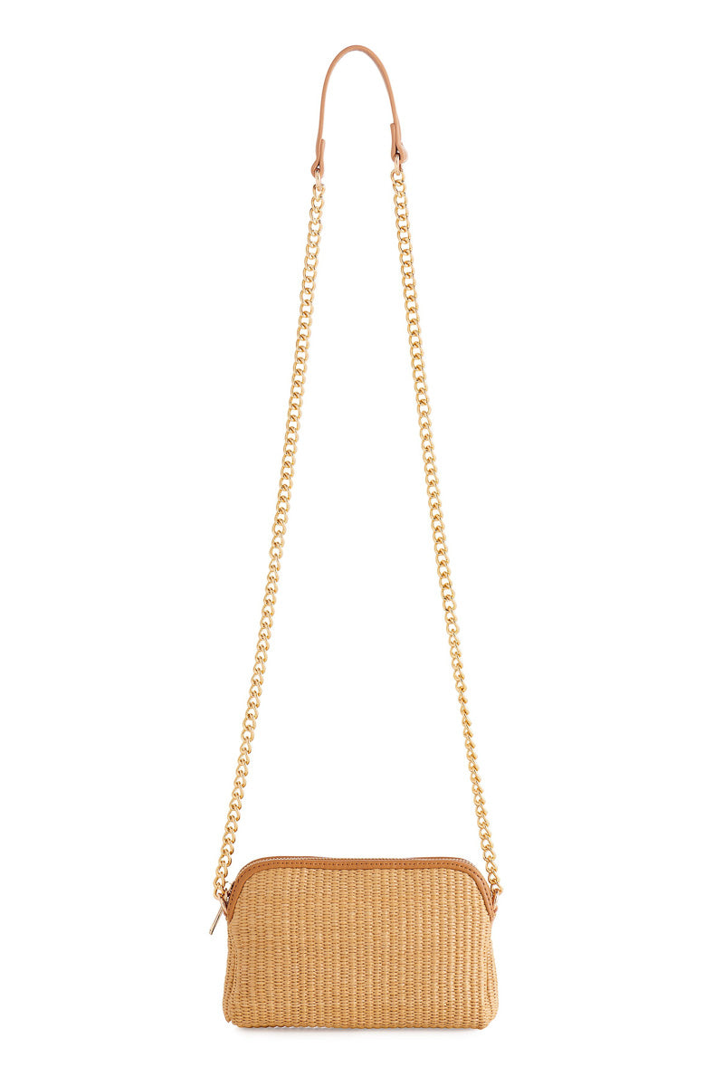Shiraleah Josephine Straw Mini Shoulder Bag Natural