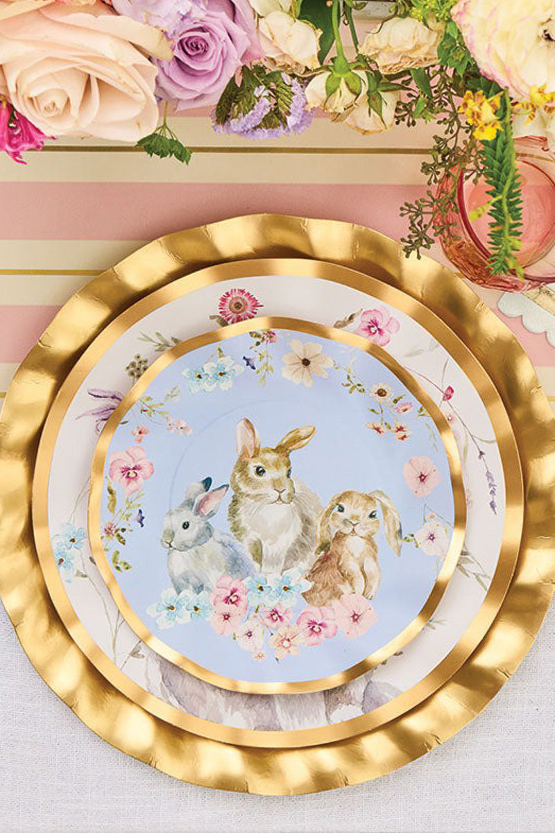 Charming Easter Wavy Salad Plates 8/pk