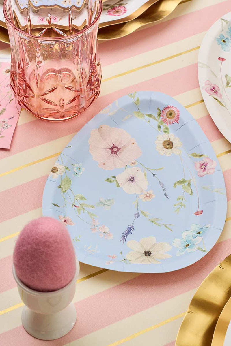 Charming Easter Assorted Egg Salad Plates 8 Pack