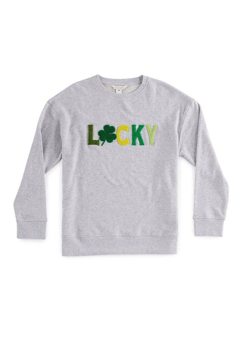 Shiraleah "Lucky" Sweatshirt Extra Large Grey