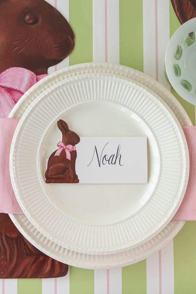Hester & Cook Hershey's Chocolate Bunny Place Card 12 pack