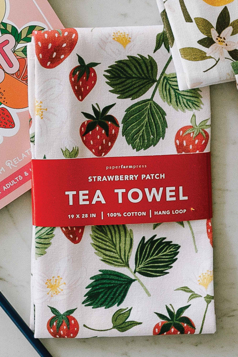 Strawberry Patch Tea Towel