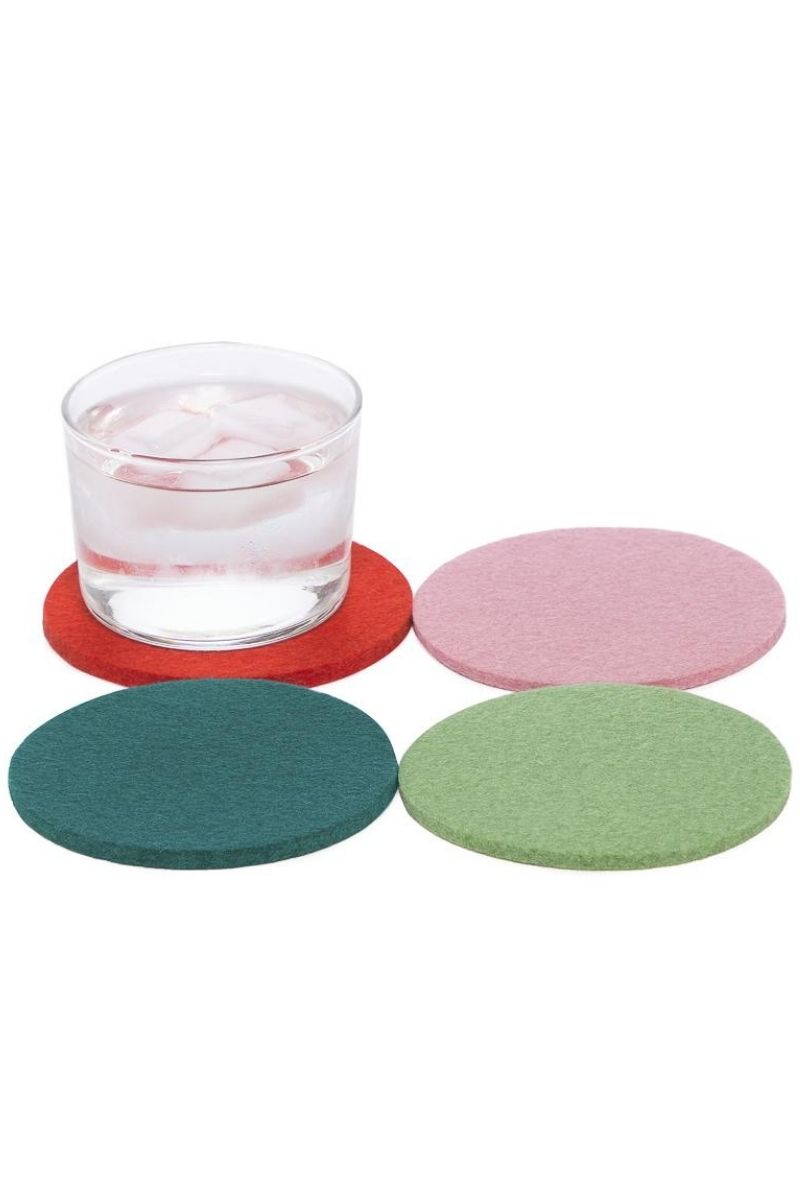 COASTER 4 PACK ROUND HAPPY
