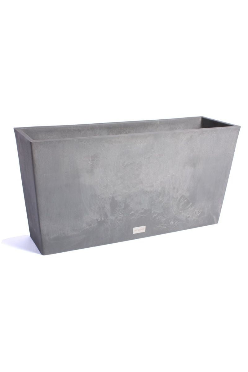 Midori Long Planter 31" Gray
