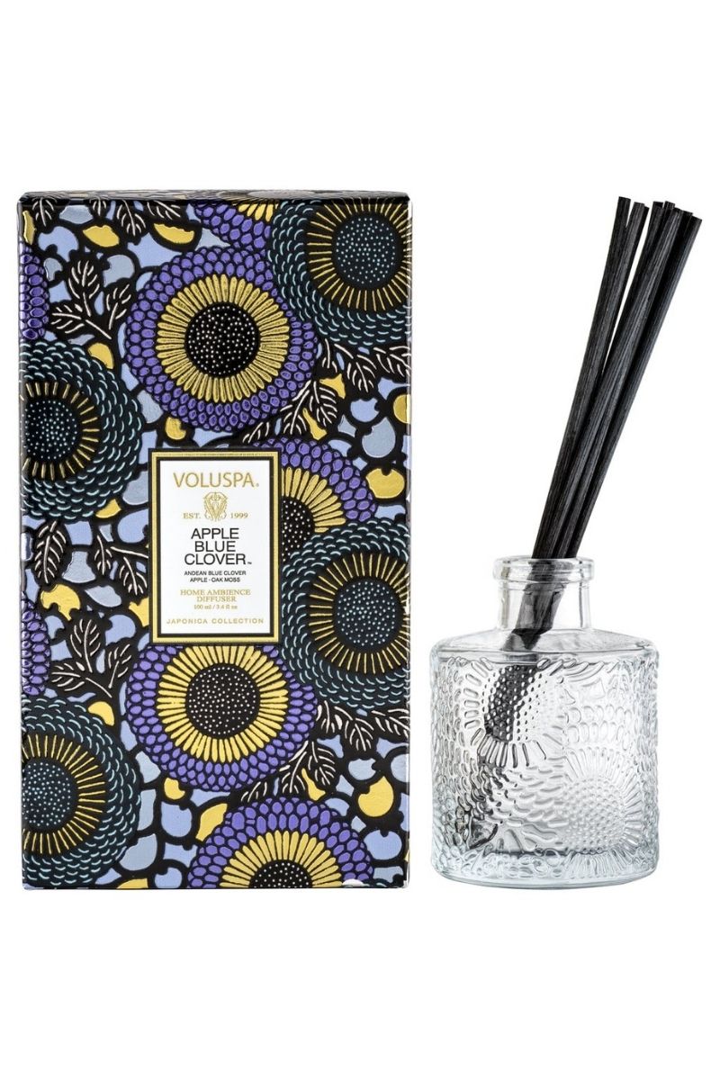 Voluspa Apple Blue Clover Reed Diffuser