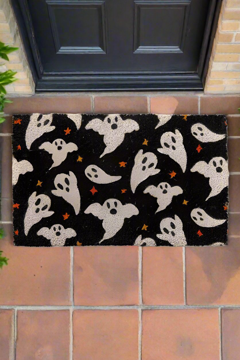 Halloween Ghost Coir Doormat 30"x 18"