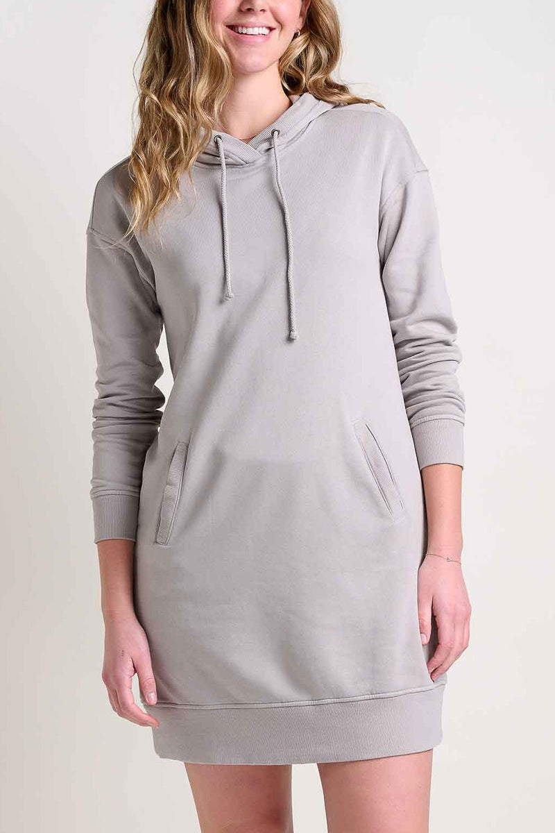 Toad & Co Women's Hemp Daybreaker Hooded Dress Extra Large Basalt