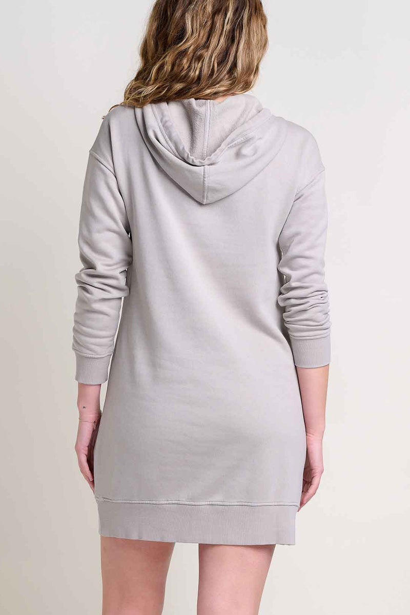 Toad & Co Women's Hemp Daybreaker Hooded Dress Medium Basalt