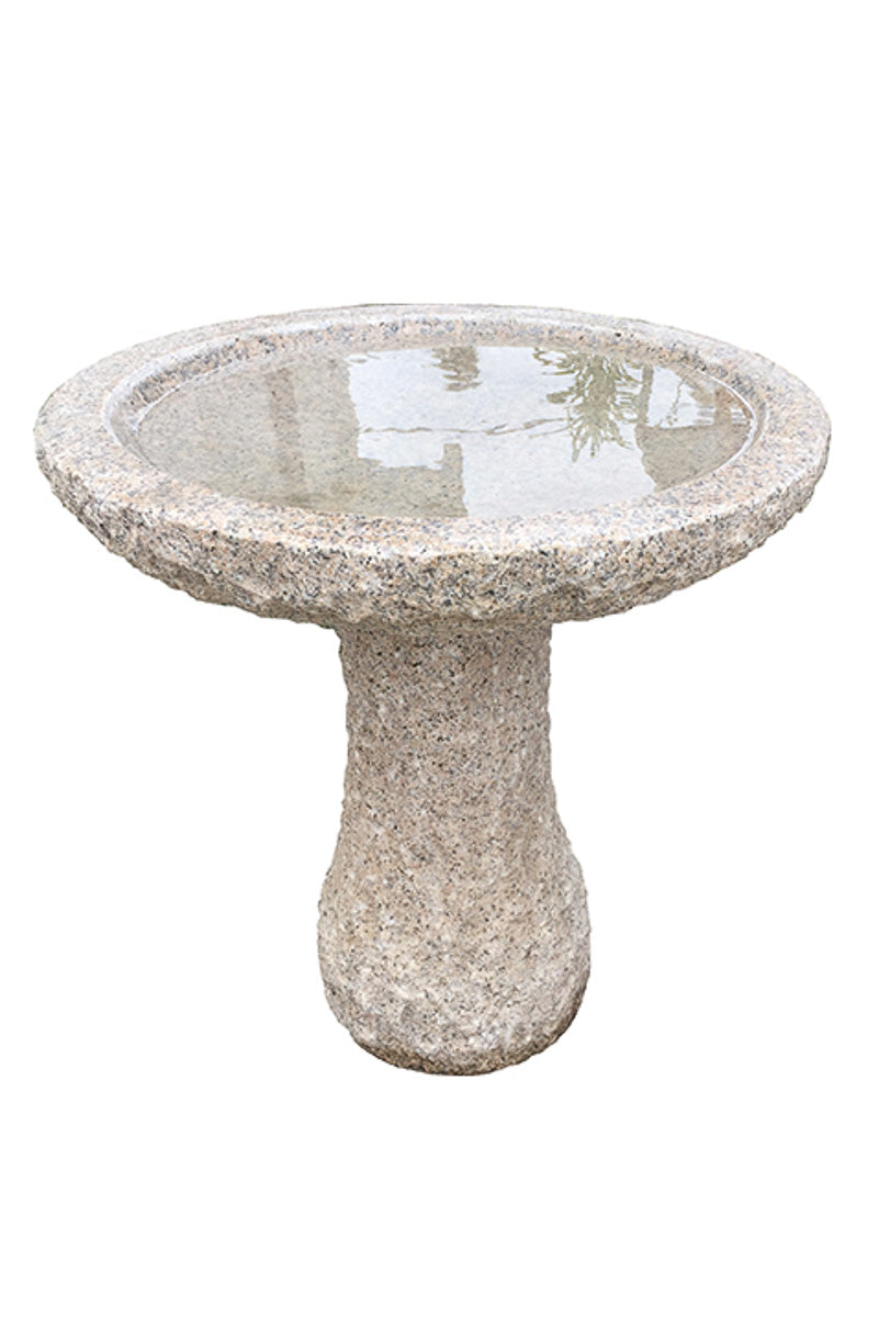 Lotus Bird Bath Round Natural