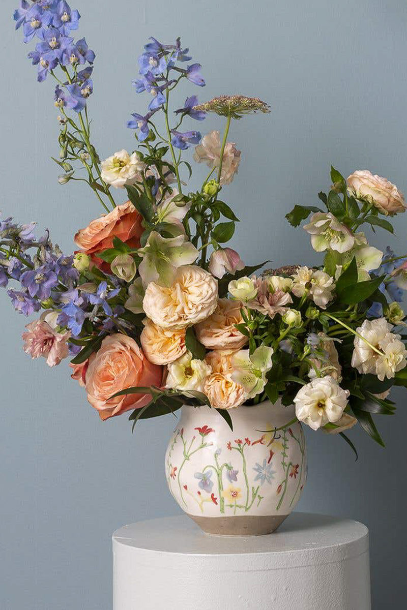 Flower Fields Pot 5.5"x 5.75"